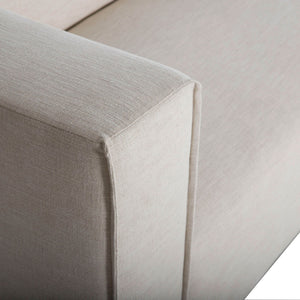 Lh Imports Premium Right Modular Sectional - Stylish Comfort With Durable Fabric For Your Dream Living Space Beige 100% Performance Polyester,Rubberwood,Plywood,Pu Foam,Steel Pre047s-rhf