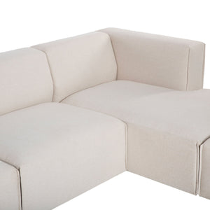 Lh Imports Premium Left Modular Sectional - Stylish Comfort And Flexible Design For Your Home Transformation Beige 100% Performance Polyester,Rubberwood,Plywood,Pu Foam,Steel Pre047s-lhf-otto