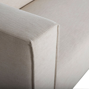 Lh Imports Premium Right Modular Sectional - Stylish Comfort With Durable Fabric For Your Dream Living Space Beige 100% Performance Polyester,Rubberwood,Plywood,Pu Foam,Steel Pre047s-rhf-otto