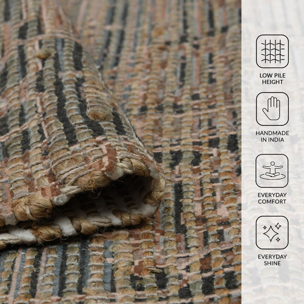 Amer Rugs Prairie Hand-woven Jute Blend Area Rug - Eco-friendly, Stylish Comfort For Any Home Space Sage Green Polyester, Jute Pre10203