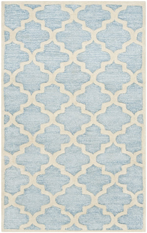 Safavieh Precious 3' X 5' Hand-tufted Area Rug In Mist Blue - Luxurious Moroccan Design For Elegant Spaces Mist Blue 40% Polyester 40% Wool 20% Cotton Pre152m-3