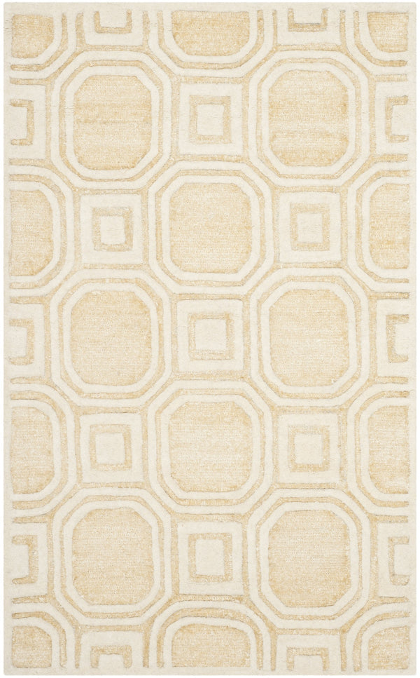 Safavieh Precious Luxurious Hand Tufted Runner Area Rug With Elegant Geometric Design For Timeless Style Beige 40% Polyester 40% Wool 20% Cotton Pre153b-3