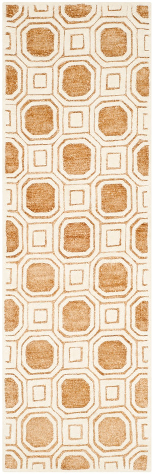 Safavieh Precious Elegant Hand-tufted Area Rug With Geometric Design For Cozy Home Decor And Style Camel 40% Polyester 40% Wool 20% Cotton Pre153d-4
