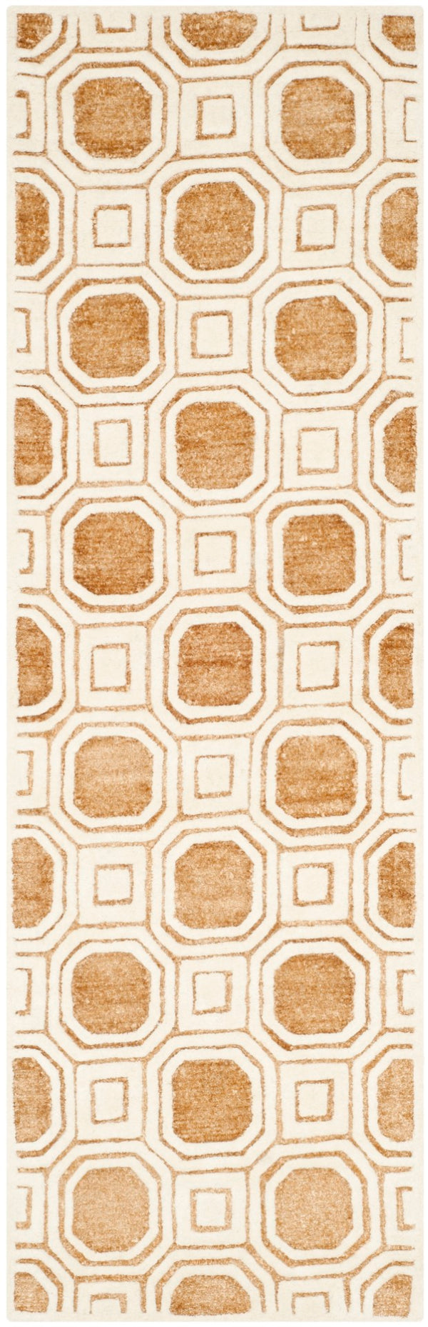 Safavieh Precious Elegant Hand-tufted Area Rug With Geometric Design For Cozy Home Decor And Style Camel 40% Polyester 40% Wool 20% Cotton Pre153d-4