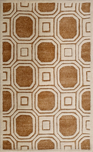 Safavieh Precious Luxurious Hand Tufted Runner Area Rug With Elegant Geometric Design For Timeless Style Camel 40% Polyester 40% Wool 20% Cotton Pre153d-3