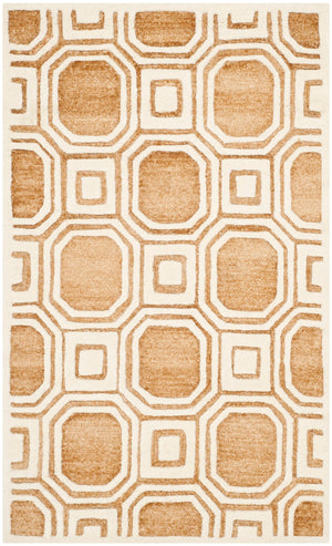 Safavieh Precious Elegant Hand-tufted Area Rug With Geometric Design For Cozy Home Decor And Style Camel 40% Polyester 40% Wool 20% Cotton Pre153d-4