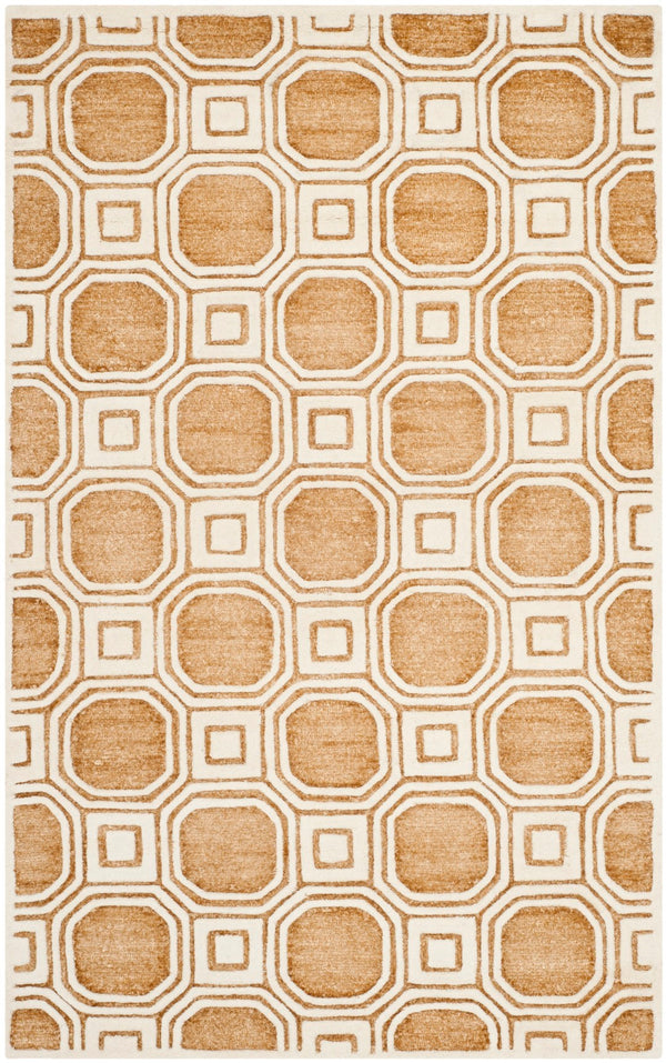 Safavieh Precious Elegant Hand-tufted Area Rug With Geometric Design For Cozy Home Decor And Style Camel 40% Polyester 40% Wool 20% Cotton Pre153d-4