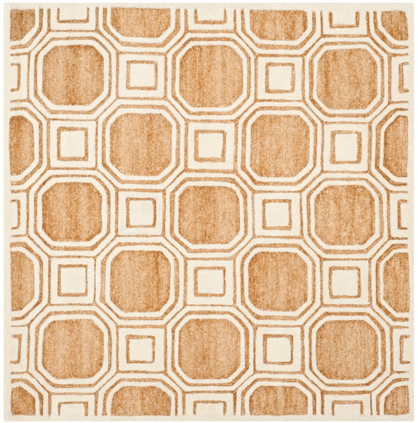 Safavieh Precious Elegant Hand-tufted Area Rug With Geometric Design For Cozy Home Decor And Style Camel 40% Polyester 40% Wool 20% Cotton Pre153d-4
