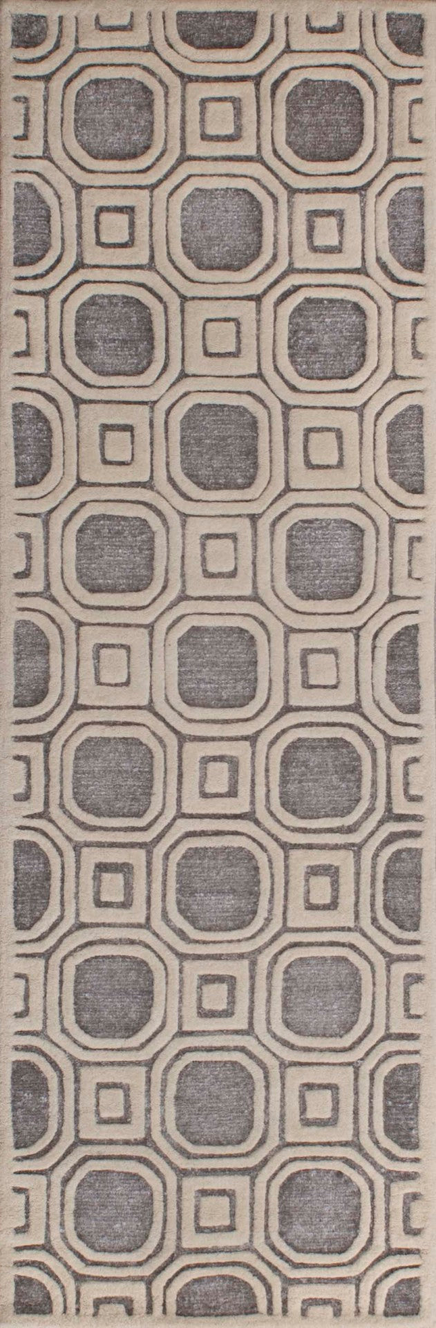 Safavieh Precious Elegant Hand-tufted Area Rug With Geometric Design For Cozy Home Decor And Style Silver 40% Polyester 40% Wool 20% Cotton Pre153g-210