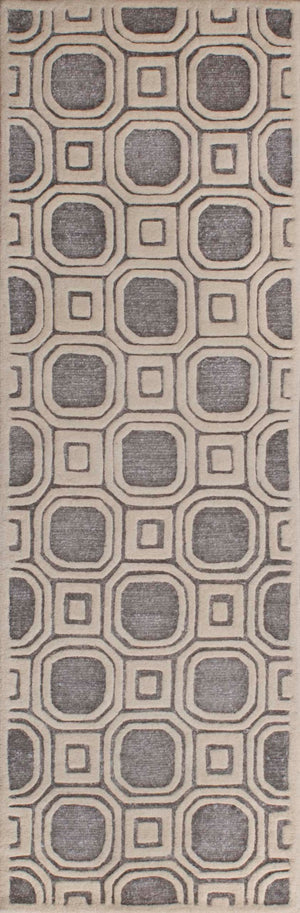Safavieh Precious Elegant Hand-tufted Area Rug With Geometric Design For Cozy Home Decor And Style Silver 40% Polyester 40% Wool 20% Cotton Pre153g-210