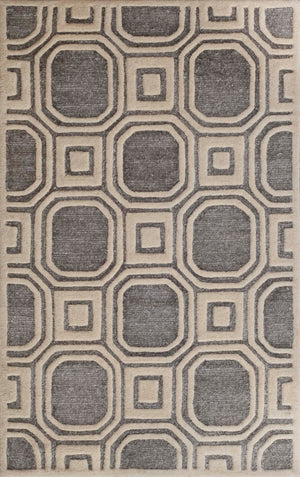 Safavieh Precious Elegant Hand-tufted Area Rug With Geometric Design For Cozy Home Decor And Style Silver 40% Polyester 40% Wool 20% Cotton Pre153g-210