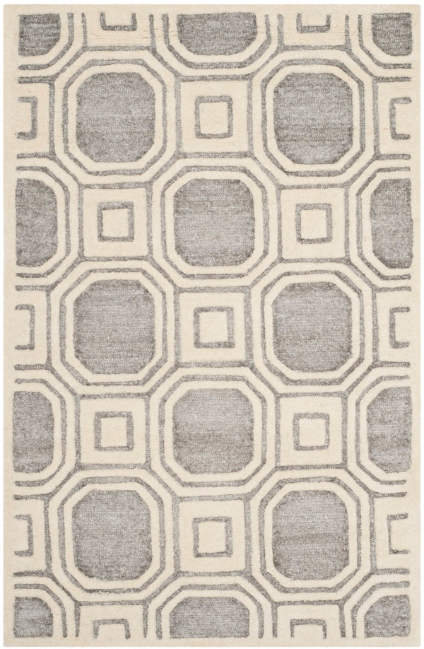 Safavieh Precious Elegant Hand-tufted Area Rug With Geometric Design For Cozy Home Decor And Style Silver 40% Polyester 40% Wool 20% Cotton Pre153g-210