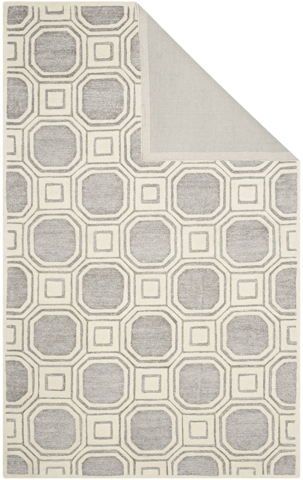 Safavieh Precious Luxurious Hand Tufted Runner Area Rug With Elegant Geometric Design For Timeless Style Silver 40% Polyester 40% Wool 20% Cotton Pre153g-5