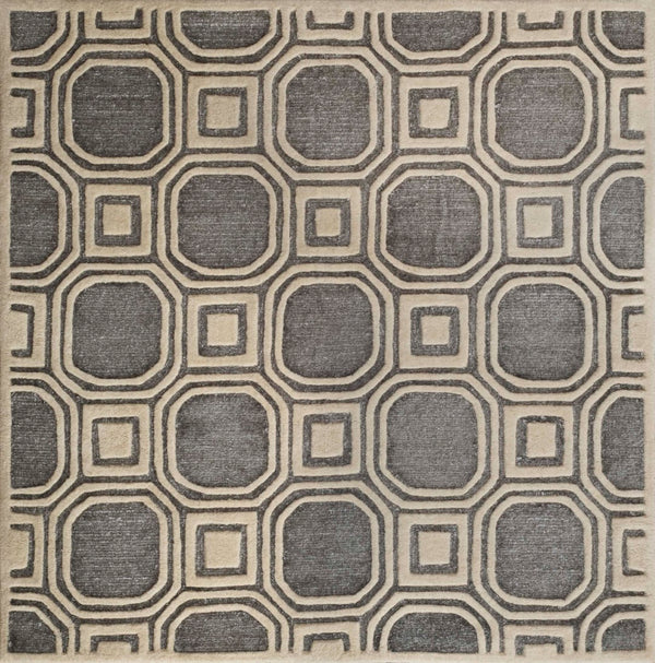 Safavieh Precious Elegant Hand-tufted Area Rug With Geometric Design For Cozy Home Decor And Style Silver 40% Polyester 40% Wool 20% Cotton Pre153g-210