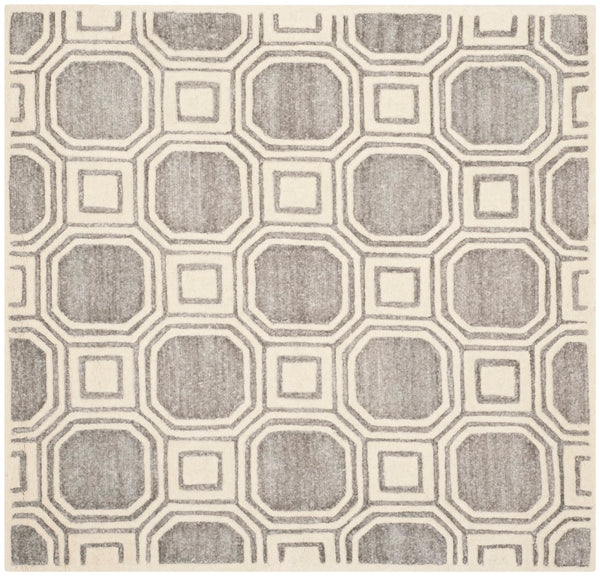 Safavieh Precious Elegant Hand-tufted Area Rug With Geometric Design For Cozy Home Decor And Style Silver 40% Polyester 40% Wool 20% Cotton Pre153g-210
