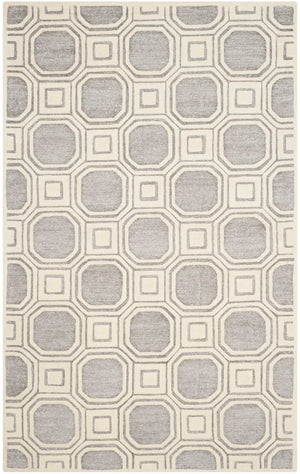 Safavieh Precious Elegant Hand-tufted Area Rug With Geometric Design For Cozy Home Decor And Style Silver 40% Polyester 40% Wool 20% Cotton Pre153g-210