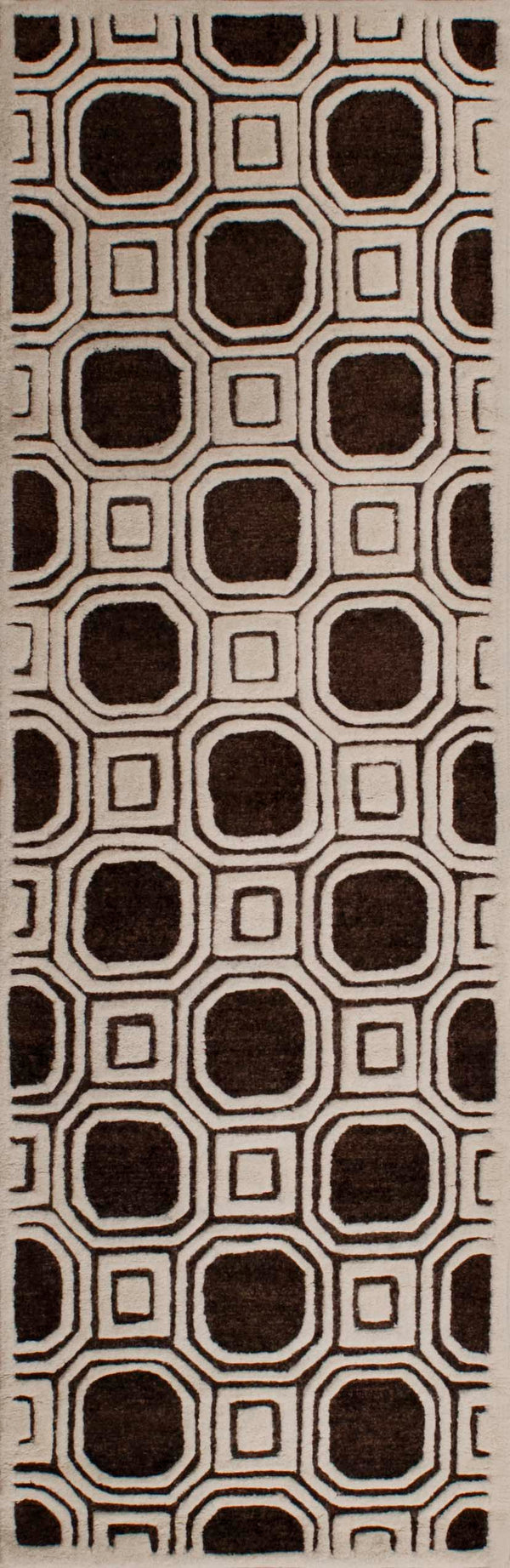 Safavieh Precious Luxurious Hand Tufted Runner Area Rug With Elegant Geometric Design For Timeless Style Charcoal 40% Polyester 40% Wool 20% Cotton Pre153h-28