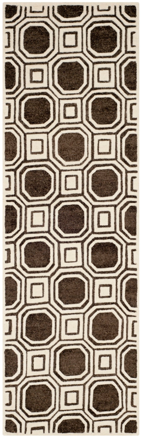 Safavieh Precious Elegant Hand-tufted Area Rug With Geometric Design For Cozy Home Decor And Style Charcoal 40% Polyester 40% Wool 20% Cotton Pre153h-4
