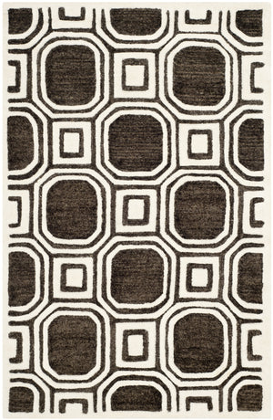 Safavieh Precious Luxurious Hand Tufted Runner Area Rug With Elegant Geometric Design For Timeless Style Charcoal 40% Polyester 40% Wool 20% Cotton Pre153h-3