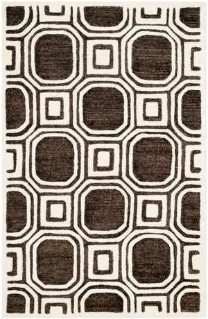 Safavieh Precious Elegant Hand-tufted Area Rug With Geometric Design For Cozy Home Decor And Style Charcoal 40% Polyester 40% Wool 20% Cotton Pre153h-4