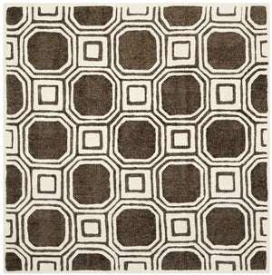 Safavieh Precious Luxurious Hand Tufted Runner Area Rug With Elegant Geometric Design For Timeless Style Charcoal 40% Polyester 40% Wool 20% Cotton Pre153h-5sq