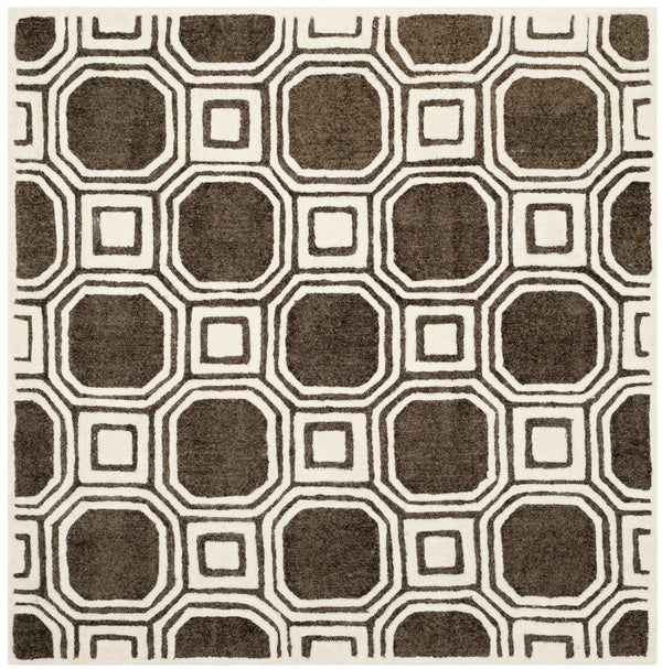 Safavieh Precious Luxurious Hand Tufted Runner Area Rug With Elegant Geometric Design For Timeless Style Charcoal 40% Polyester 40% Wool 20% Cotton Pre153h-5sq