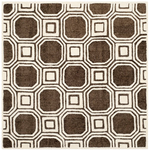 Safavieh Precious Elegant Hand-tufted Area Rug With Geometric Design For Cozy Home Decor And Style Charcoal 40% Polyester 40% Wool 20% Cotton Pre153h-4