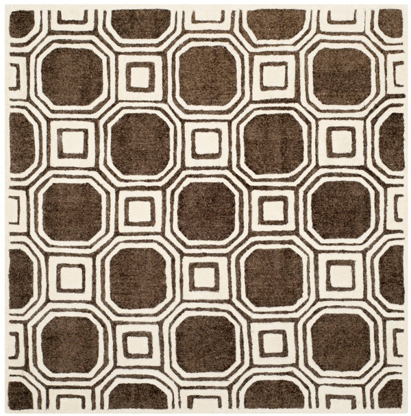 Safavieh Precious Elegant Hand-tufted Area Rug With Geometric Design For Cozy Home Decor And Style Charcoal 40% Polyester 40% Wool 20% Cotton Pre153h-4