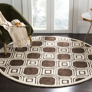 Safavieh Precious Elegant Hand-tufted Area Rug With Geometric Design For Cozy Home Decor And Style Charcoal 40% Polyester 40% Wool 20% Cotton Pre153h-4