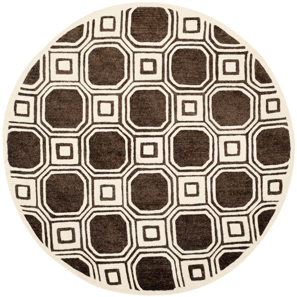 Safavieh Precious Elegant Hand-tufted Area Rug With Geometric Design For Cozy Home Decor And Style Charcoal 40% Polyester 40% Wool 20% Cotton Pre153h-4