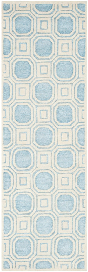 Safavieh Precious Elegant Hand-tufted Area Rug With Geometric Design For Cozy Home Decor And Style Mist Blue 40% Polyester 40% Wool 20% Cotton Pre153m-4