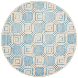 Safavieh Precious Elegant Hand-tufted Area Rug With Geometric Design For Cozy Home Decor And Style Mist Blue 40% Polyester 40% Wool 20% Cotton Pre153m-4
