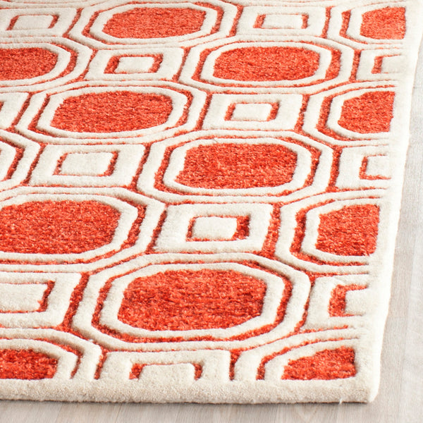 Safavieh Precious Luxurious Hand Tufted Runner Area Rug With Elegant Geometric Design For Timeless Style Rose 40% Polyester 40% Wool 20% Cotton Pre153r-28