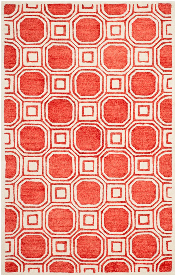 Safavieh Precious Elegant Hand-tufted Area Rug With Geometric Design For Cozy Home Decor And Style Rose 40% Polyester 40% Wool 20% Cotton Pre153r-4