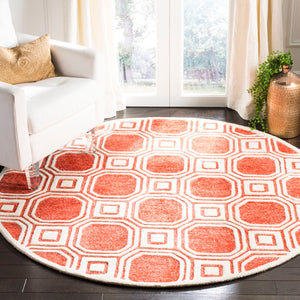 Safavieh Precious Elegant Hand-tufted Area Rug With Geometric Design For Cozy Home Decor And Style Rose 40% Polyester 40% Wool 20% Cotton Pre153r-4