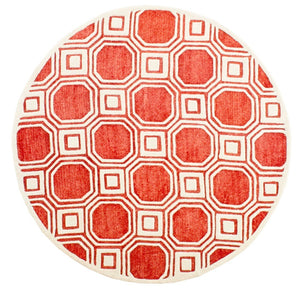 Safavieh Precious Elegant Hand-tufted Area Rug With Geometric Design For Cozy Home Decor And Style Rose 40% Polyester 40% Wool 20% Cotton Pre153r-4