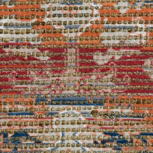 AMER Rugs Prairie Leawood PRE-3 Hand-Loomed Handmade Polyester Transitional Oriental Rug Pink/Blue 5' x 7'6"