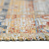 AMER Rugs Prairie Larson PRE-4 Hand-Loomed Handmade Polyester Transitional Oriental Rug Blue/Red 5' x 7'6"