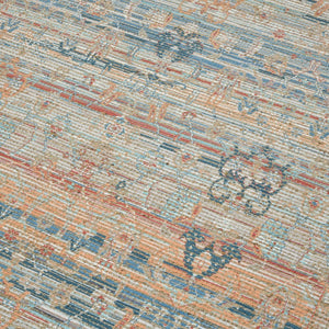 Amer Rugs Prairie Hand-woven Jute Blend Area Rug - Eco-friendly, Stylish Comfort For Any Home Space Blue,Rust Polyester, Jute Pre40203