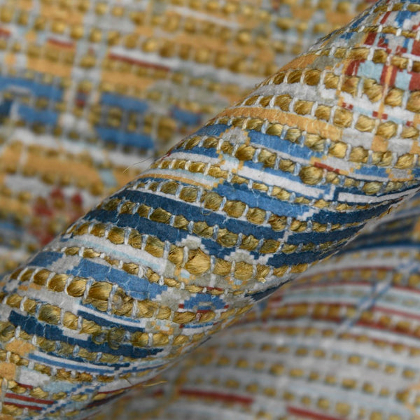 AMER Rugs Prairie Larson PRE-4 Hand-Loomed Handmade Polyester Transitional Oriental Rug Blue/Red 5' x 7'6"