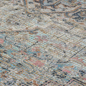 Amer Rugs Prairie Hand-woven Jute Blend Area Rug - Eco-friendly, Stylish Comfort For Any Home Space Light Blue,Pink Polyester, Jute Pre50203