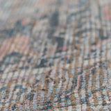 AMER Rugs Prairie Roeland PRE-5 Hand-Loomed Handmade Polyester Transitional Oriental Rug Blue/Pink 5' x 7'6"