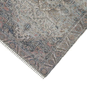 Amer Rugs Prairie Hand-woven Jute Blend Area Rug - Eco-friendly, Stylish Comfort For Any Home Space Light Blue,Pink Polyester, Jute Pre50203