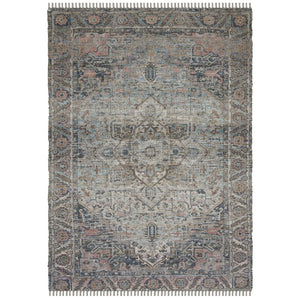Amer Rugs Prairie Hand-woven Jute Blend Area Rug - Eco-friendly, Stylish Comfort For Any Home Space Light Blue,Pink Polyester, Jute Pre50203
