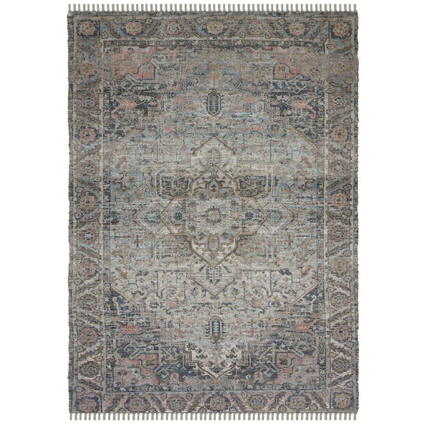 Amer Rugs Prairie Hand-woven Jute Blend Area Rug - Eco-friendly, Stylish Comfort For Any Home Space Light Blue,Pink Polyester, Jute Pre50203