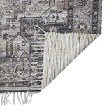 AMER Rugs Prairie Sprail PRE-6 Hand-Loomed Handmade Polyester Transitional Oriental Rug Grey/Pink 5' x 7'6"
