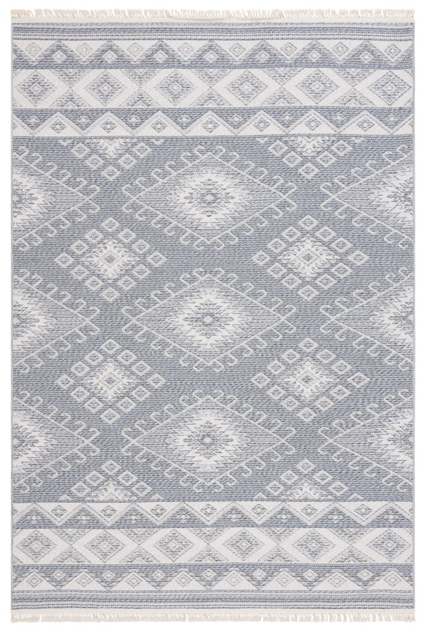 Safavieh Prairie 300m Blue / Grey Blue ,Grey 80% Cotton,20% Polyester Pri300m-5