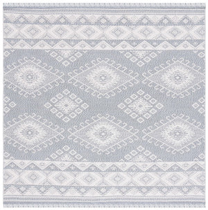 Safavieh Prairie 300m Blue / Grey Blue ,Grey 80% Cotton,20% Polyester Pri300m-8