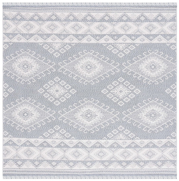 Safavieh Prairie 300m Blue / Grey Blue ,Grey 80% Cotton,20% Polyester Pri300m-8