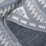 Safavieh Prairie 310m Blue / Grey Blue ,Grey 80% Cotton,20% Polyester Pri310m-4